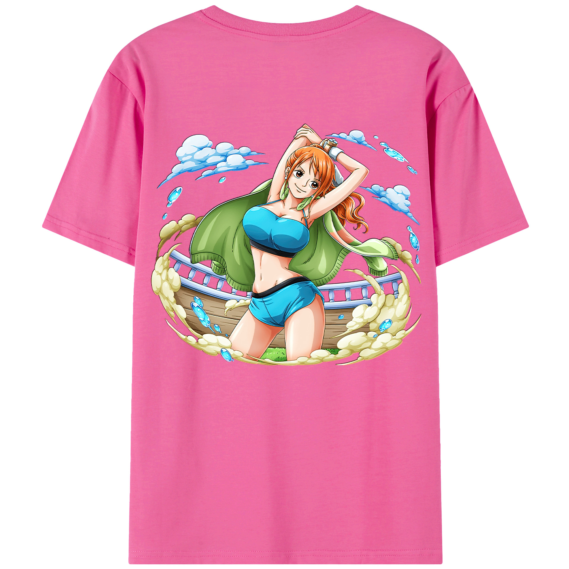 （画像用） ワンピース ナミ ONE PIECE Nami レディース半袖Tシャツ(バックプリント)